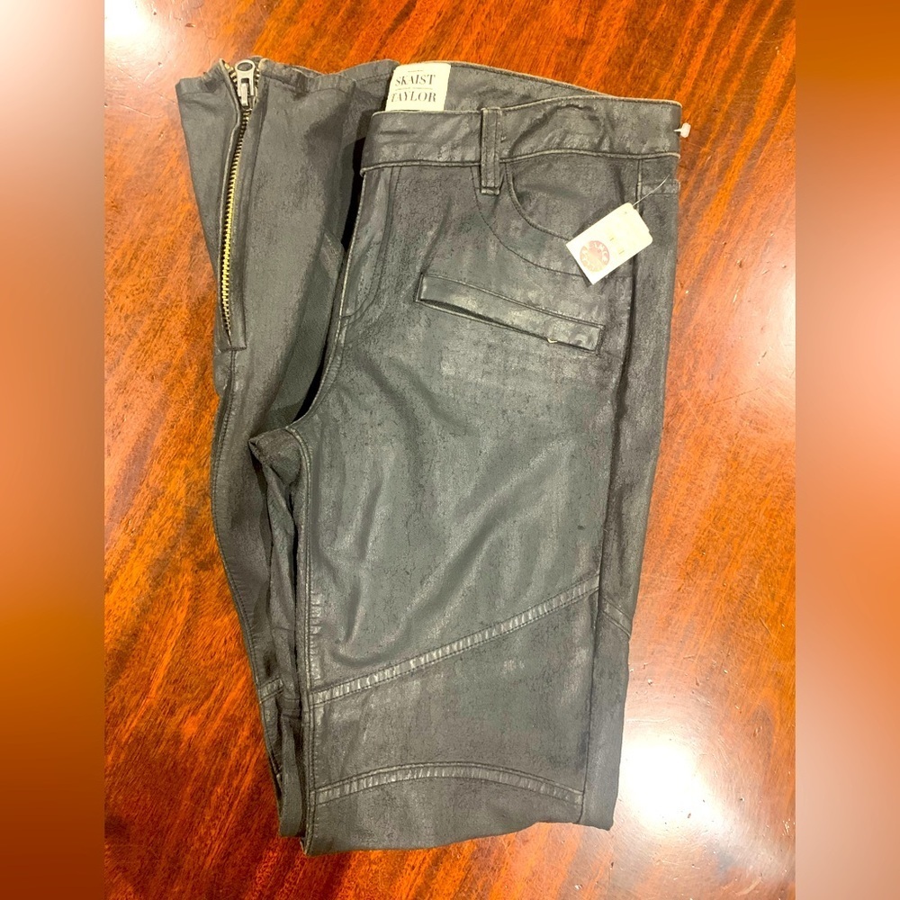 NWT Skaist Taylor Black Faux Leather Pants 8/29